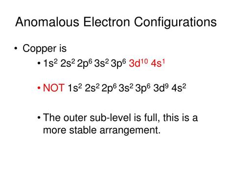 anomalous electronic configuration|7.4: Electron Configurations of Ions .